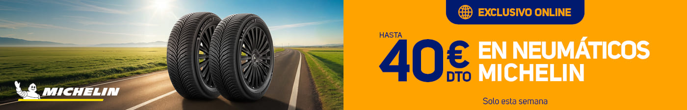 Hasta 40€ de descuento con tus neumáticos Michelin en el El Paso 2000