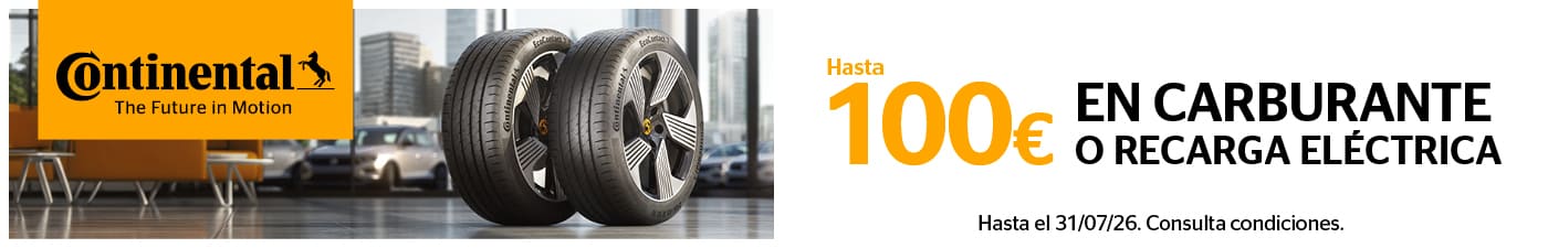 Hasta 100€ en carburante con tus neumáticos Continental en El Paso 2000