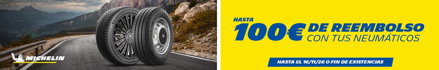 Hasta 100€ en cheques regalo con tus neumáticos Michelin en El Paso 2000