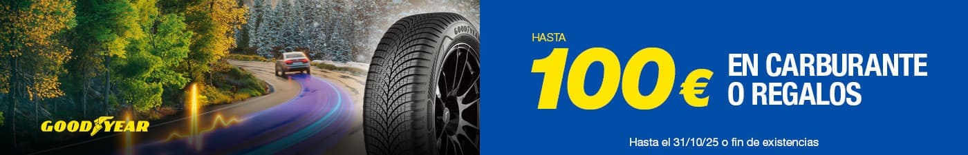 Hasta 100€ en carburante con tus neumáticos Goodyear en El Paso 2000