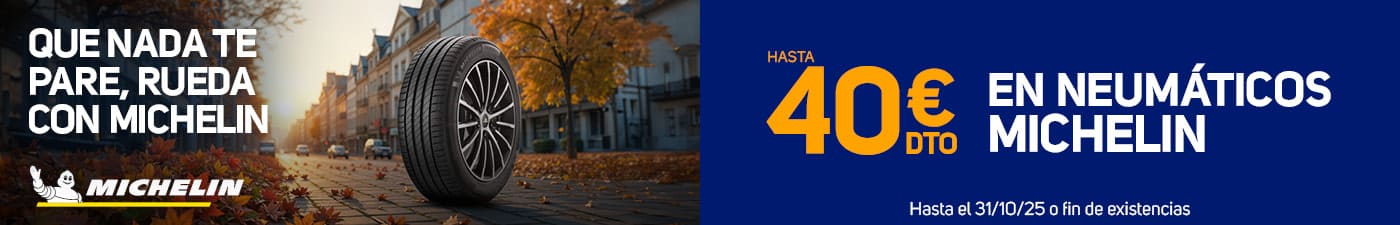 Hasta 40€ de descuento con tus neumáticos Michelin en el El Paso 2000