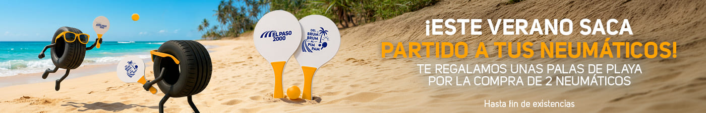 Este verano presume de palas de playa de regalo por la compra de neumáticos en El Paso 2000