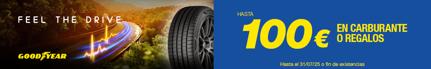 Hasta 100€ en carburante con tus neumáticos Goodyear en El Paso 2000