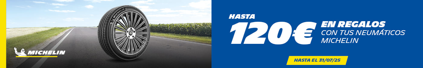 Hasta 120€ en regalos con tus neumáticos Michelin en El Paso 2000