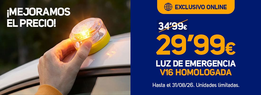 descuento luz de emergencia v16 homologada - el paso2000