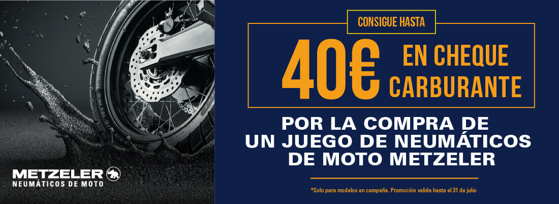 consigue hasta 40€ en gasolina gratis comprando neumáticos radiales metzeler para moto - el paso2000