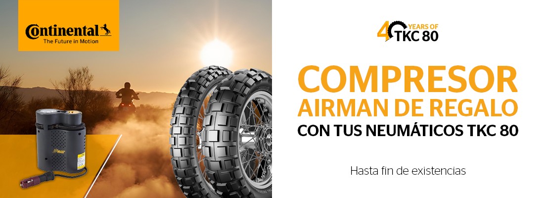 neumáticos continental de moto con compresor de regalo - el paso2000